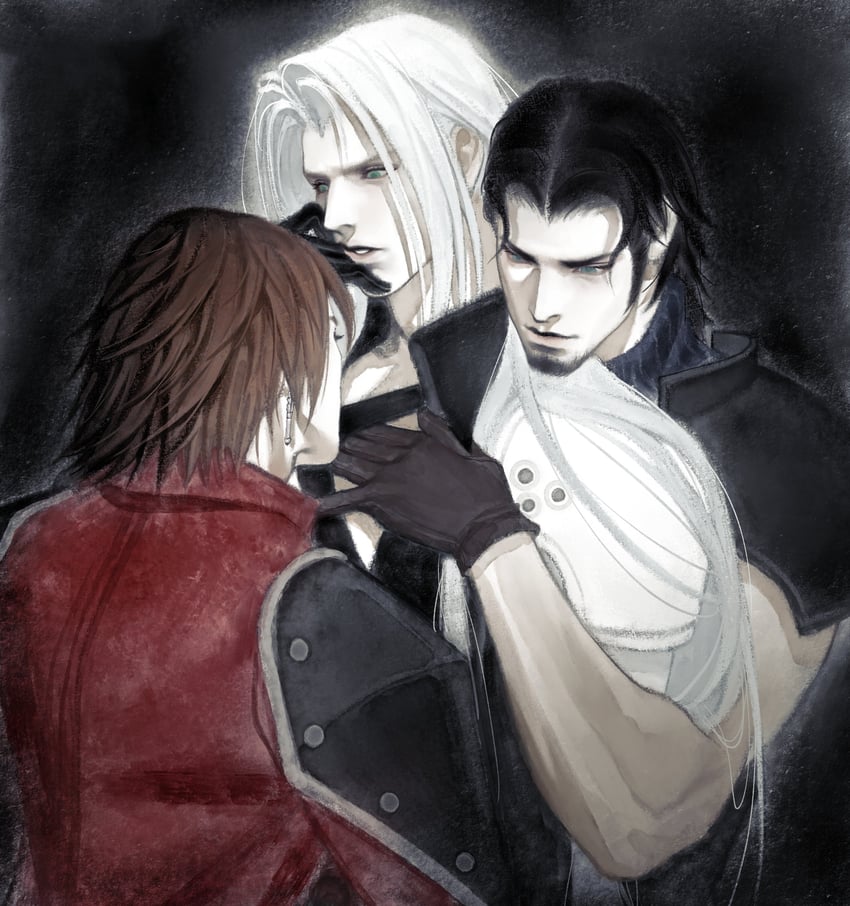 sephiroth, genesis rhapsodos, and angeal hewley (final fantasy and 2 more) drawn by shyuuwei