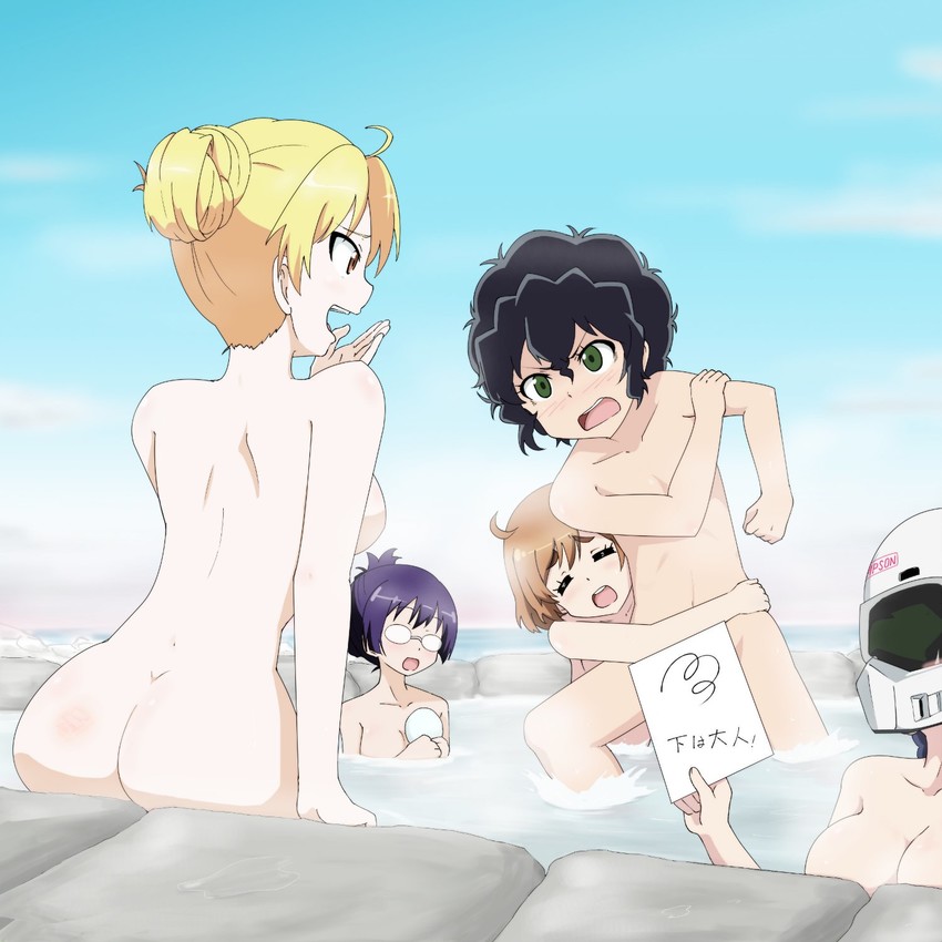 suzunoki rin, amano onsa, sakura hane, kawasaki raimu, and minowa hijiri (bakuon!!) drawn by gobanme_no_mayoi_neko