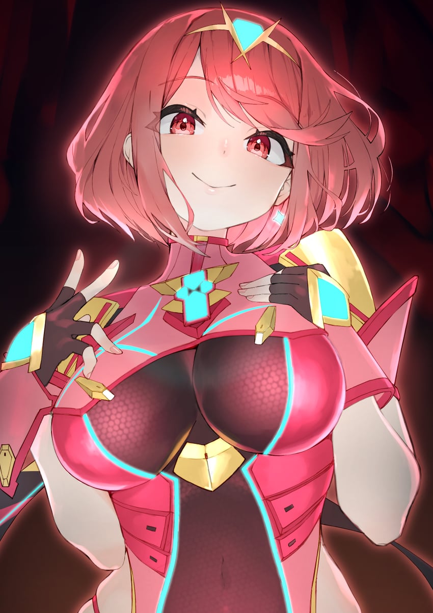 pyra (xenoblade chronicles and 1 more) drawn by rindoriko