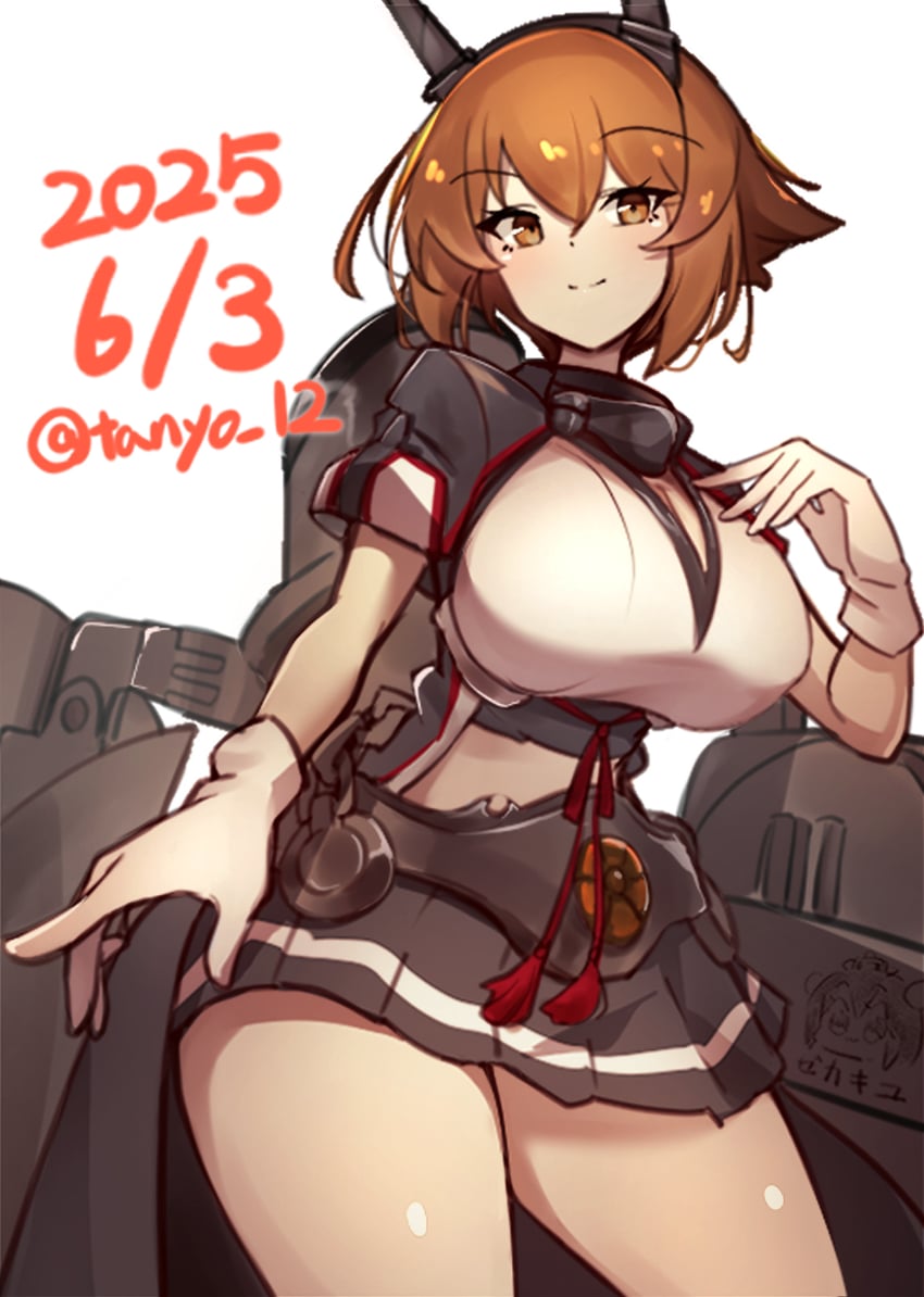 mutsu and mutsu kai ni (kantai collection) drawn by tanyou