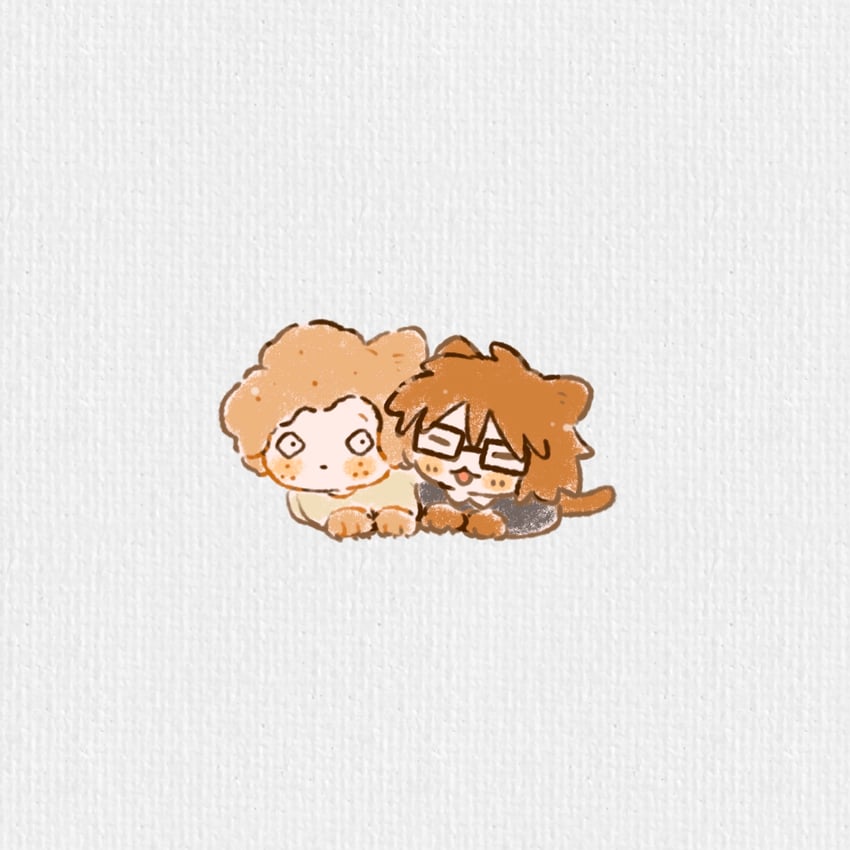 randal ivory and sebastian de tomato smith chicken legs (randal's friends) drawn by shieriru