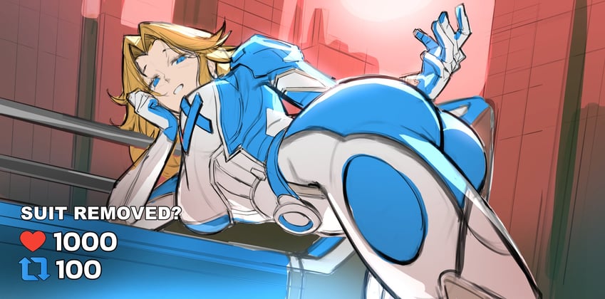 sue storm (marvel and 2 more) drawn by araigumasully