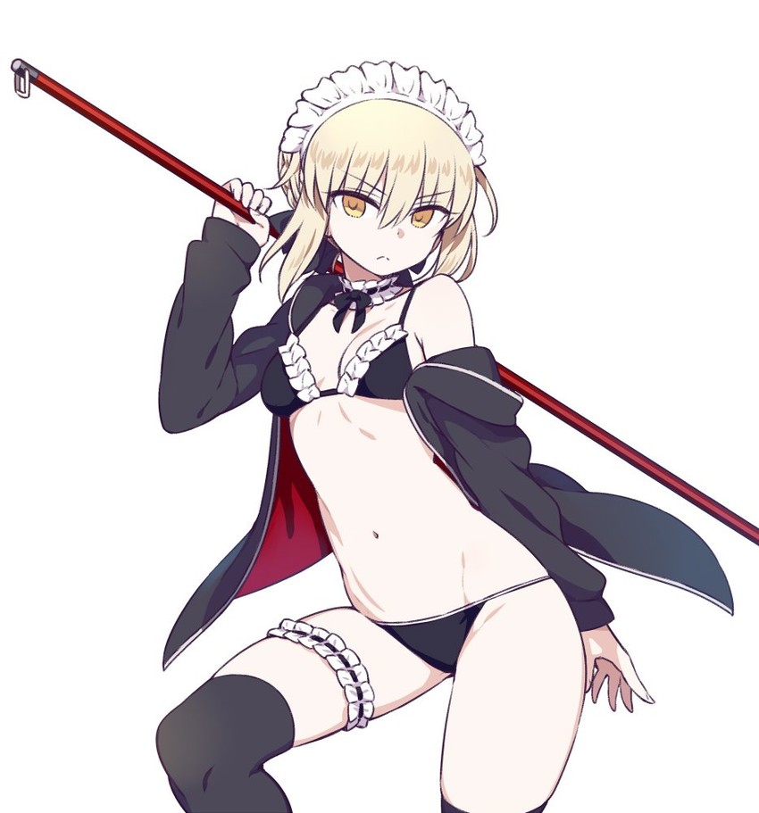 artoria pendragon and saber alter (fate and 1 more) drawn by chan_co