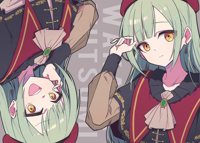 wakaba mutsumi and mortis (bang dream! and 1 more) drawn by zhong_xiansheng