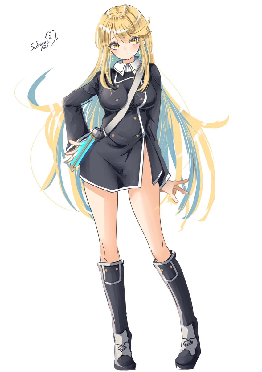 mythra and lilac (xenoblade chronicles and 3 more) drawn by sofusan1526