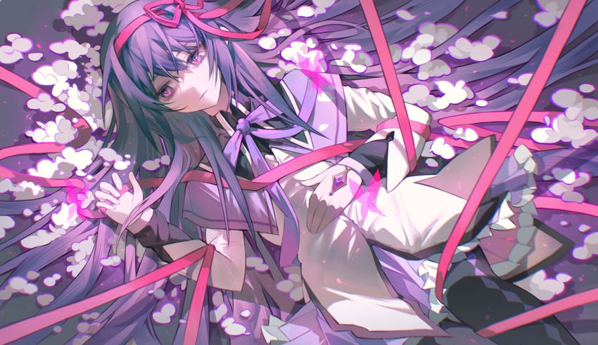 akemi homura (mahou shoujo madoka magica) drawn by yi_zhen_gui_mu