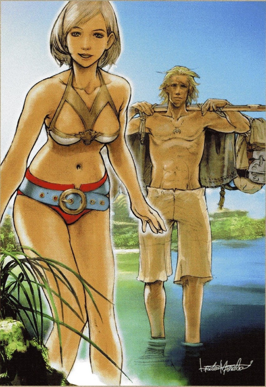 ashelia b'nargin dalmasca and basch fon ronsenburg (final fantasy and 1 more) drawn by minaba_hideo