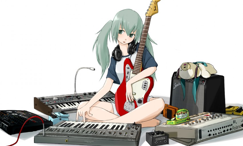 hatsune miku (vocaloid and 1 more) drawn by anko_anko