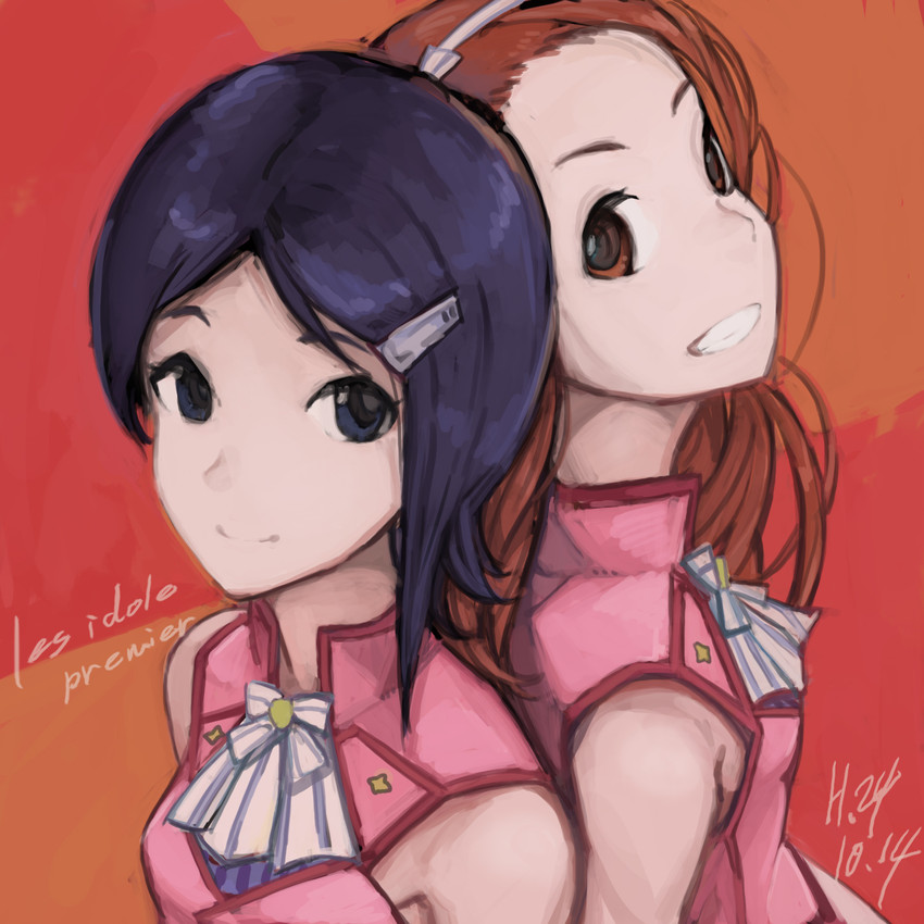 minase iori and mizutani eri (idolmaster and 2 more) drawn by toro3