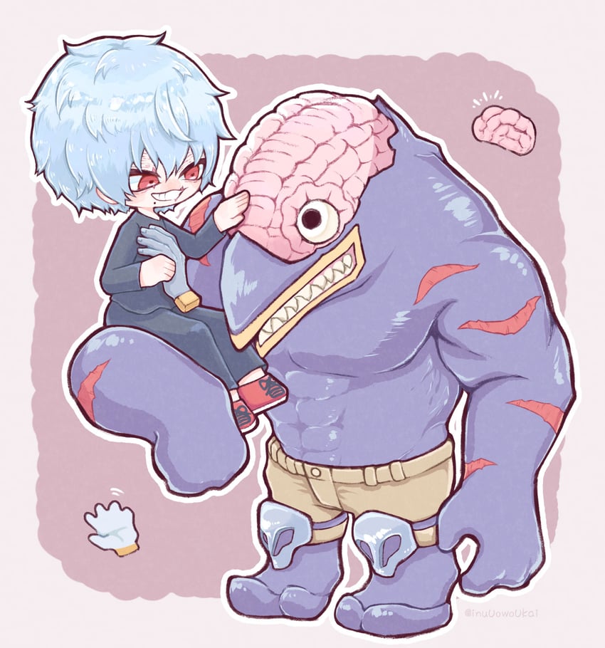 shigaraki tomura and noumu (boku no hero academia) drawn by inukai_(inuuowoukai)