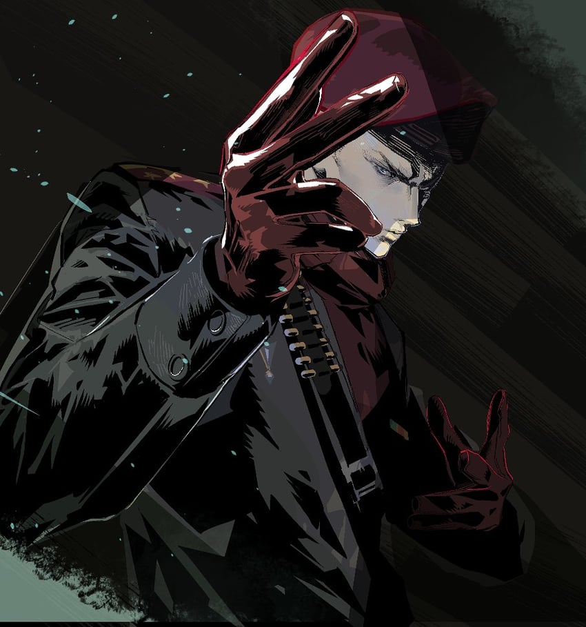revolver ocelot (metal gear and 1 more) drawn by cofffee