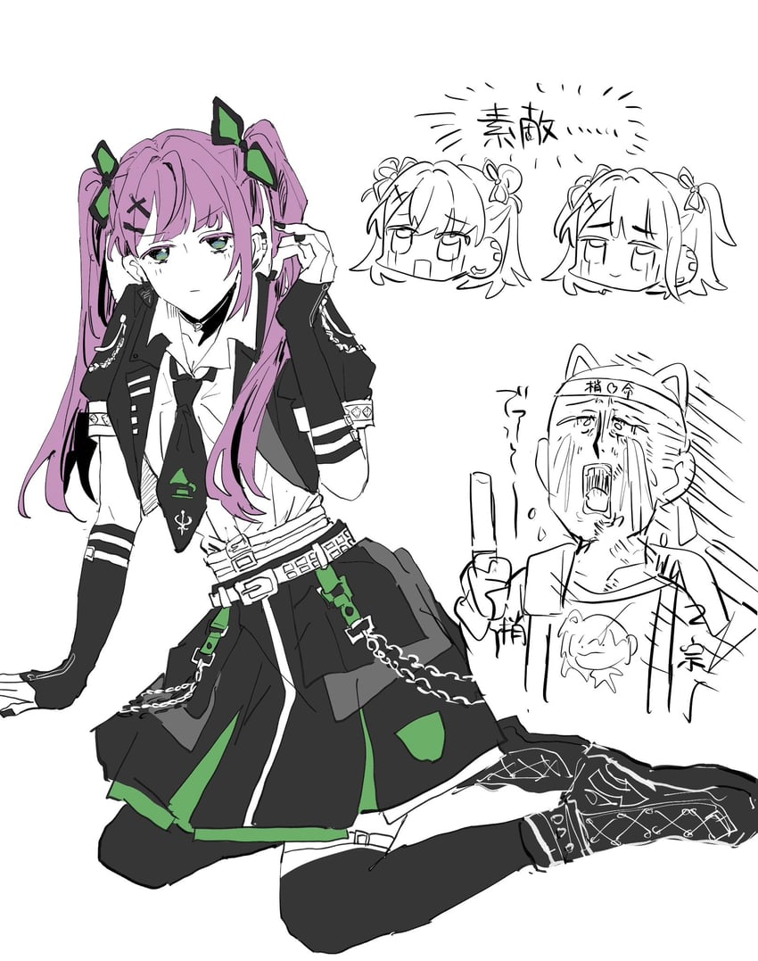 hinoshita kaho, otomune kozue, and momose ginko (love live! and 1 more) drawn by zuisetsu