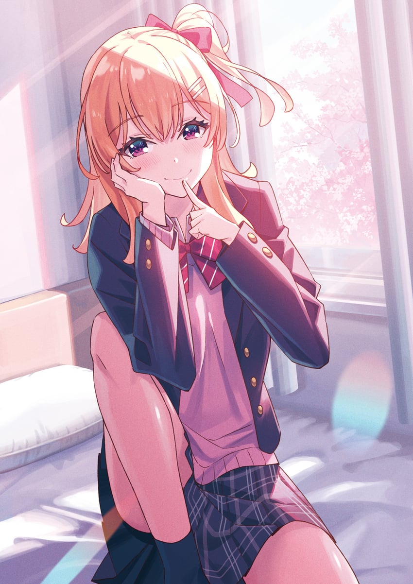 nekohira momoko (kanojo ni naisho no koibito-gokko.) drawn by koh_rd