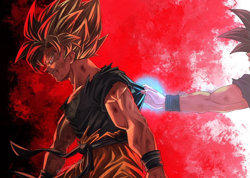 son goku (dragon ball and 1 more) drawn by mattari_illust