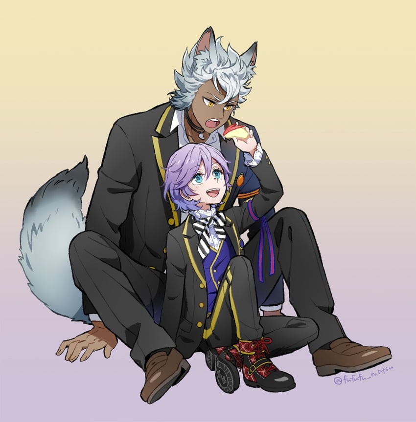 jack howl and epel felmier (twisted wonderland) drawn by funuyu
