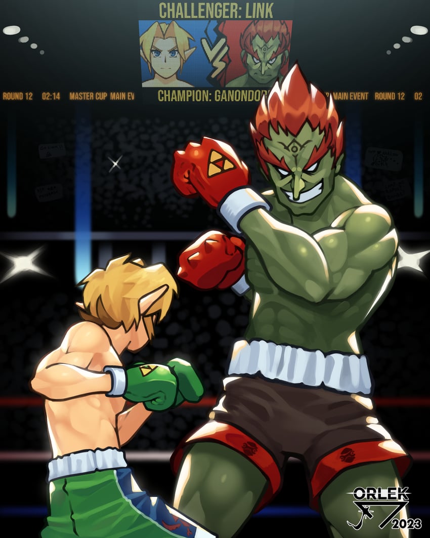 link and ganondorf (the legend of zelda and 2 more) drawn by orlek