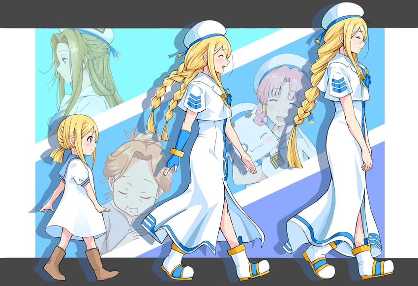 mizunashi akari, aria pokoteng, alicia florence, and ametsuchi akino (aria) drawn by andanden