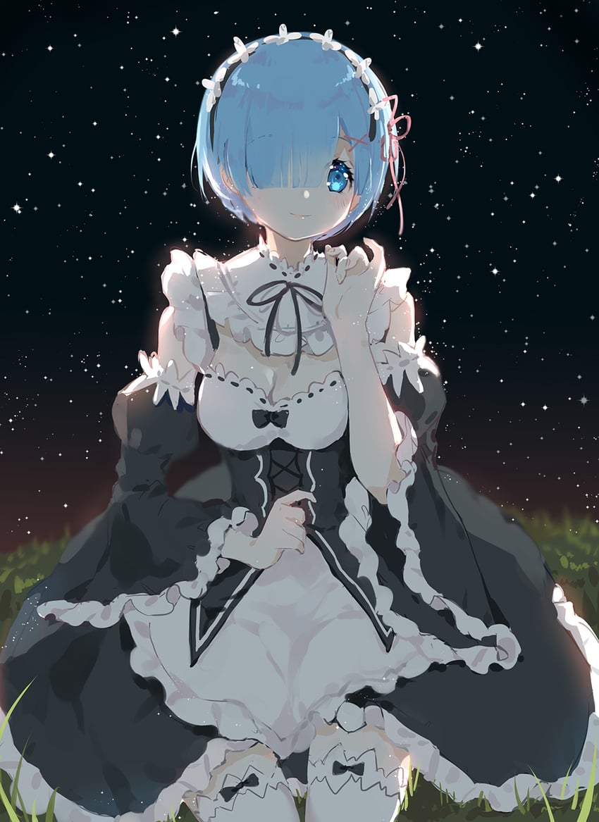 rem (re:zero kara hajimeru isekai seikatsu) drawn by yuzhi