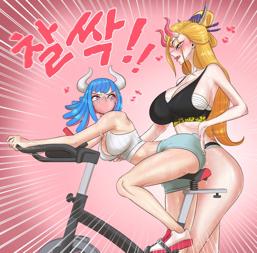 ulti and black maria (one piece) drawn by taejaho