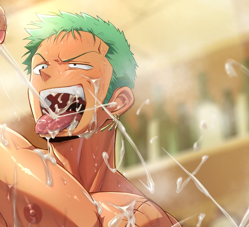 roronoa zoro (one piece) drawn by tsukikiba_ron