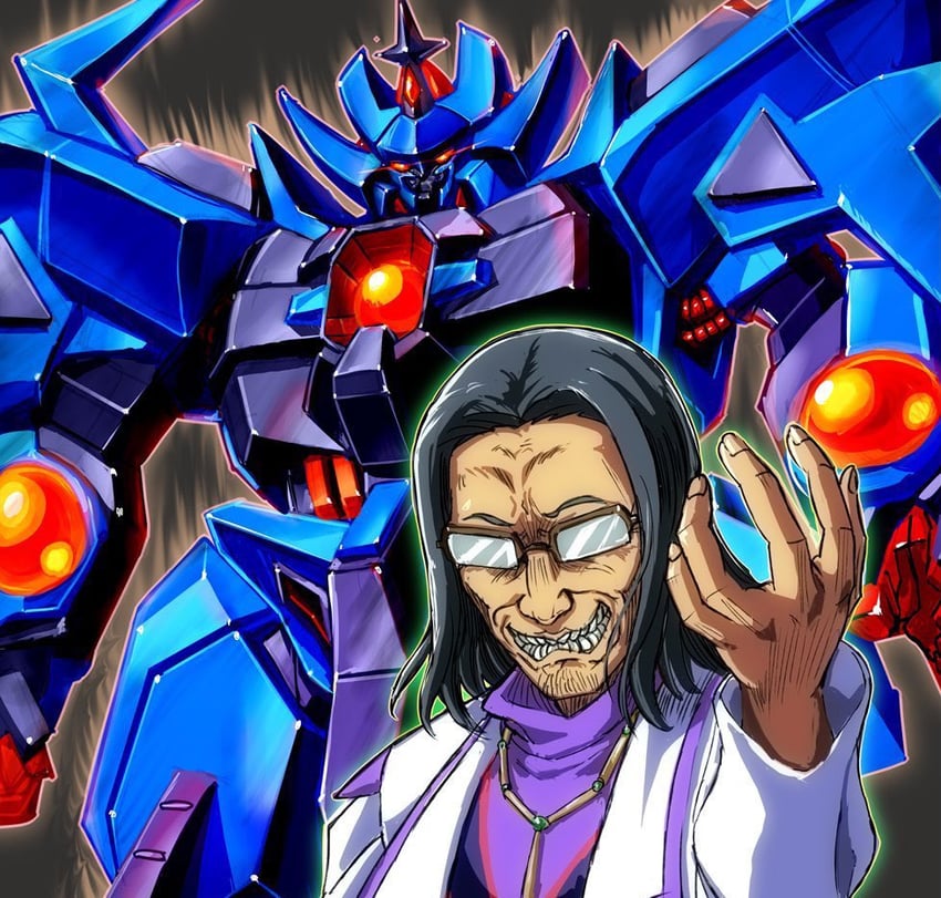 shibazaki yousuke, koyasu takehito, shuu shirakawa, and granzon (super robot wars and 3 more) drawn by kin-san_(sasuraiga)