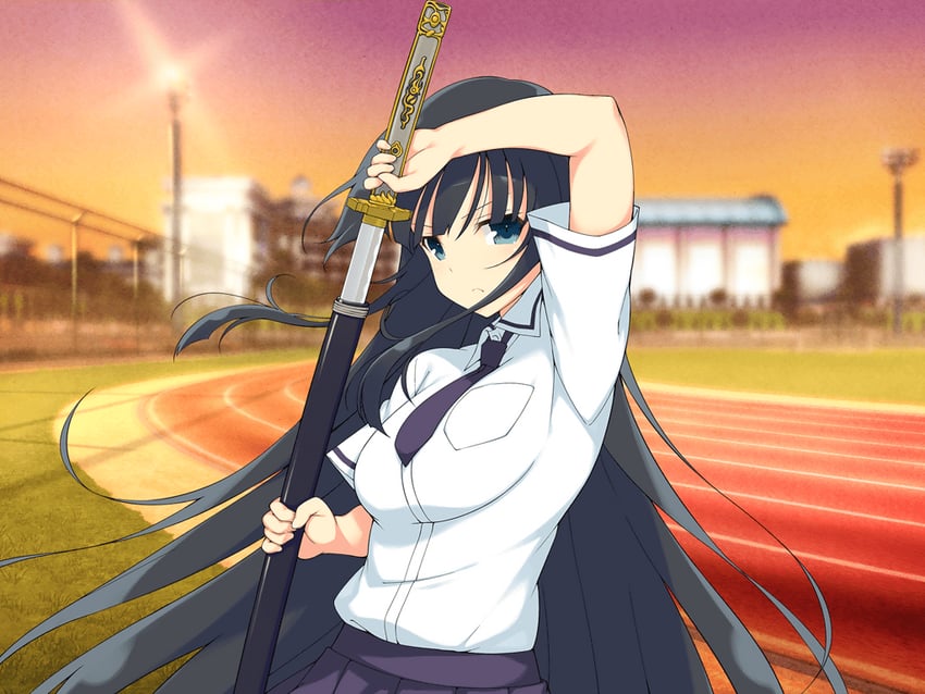 ikaruga (senran kagura and 2 more) drawn by yaegashi_nan