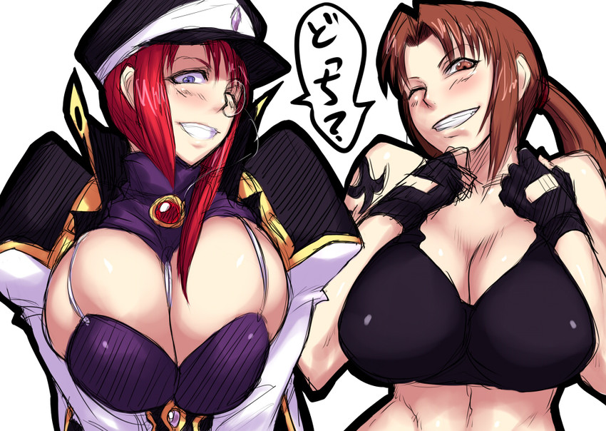 revy and forte stollen (black lagoon and 1 more) drawn by sawao