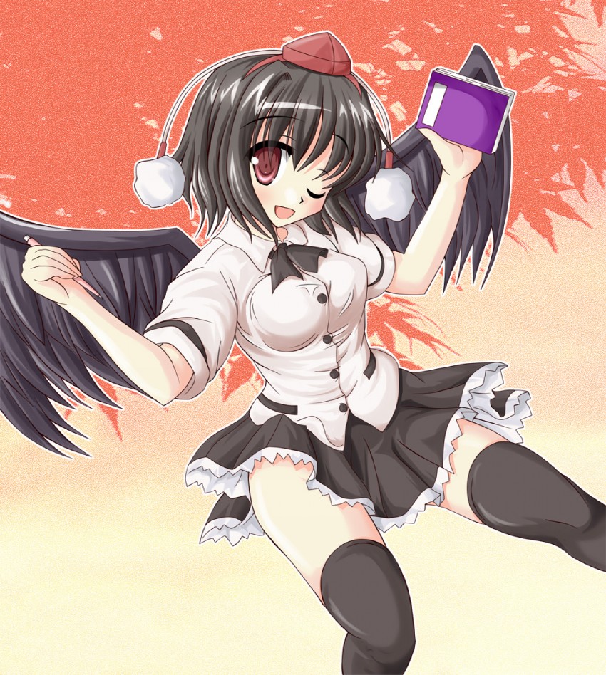 shameimaru aya (touhou) drawn by hiiragi_tomoka