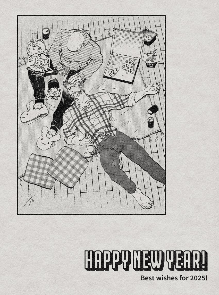 wolverine, deadpool, dogpool, and yukio (marvel and 4 more) drawn by azuko_(@zuco)