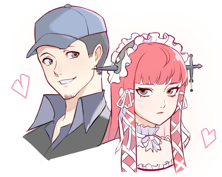 iori junpei and yoshino chidori (persona and 1 more) drawn by mallows