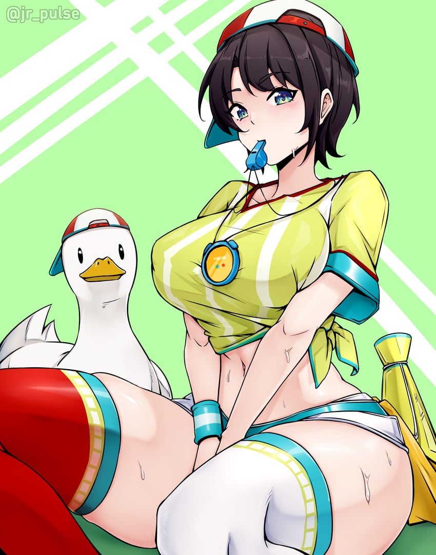 oozora subaru and subaru duck (hololive) drawn by jrpulse