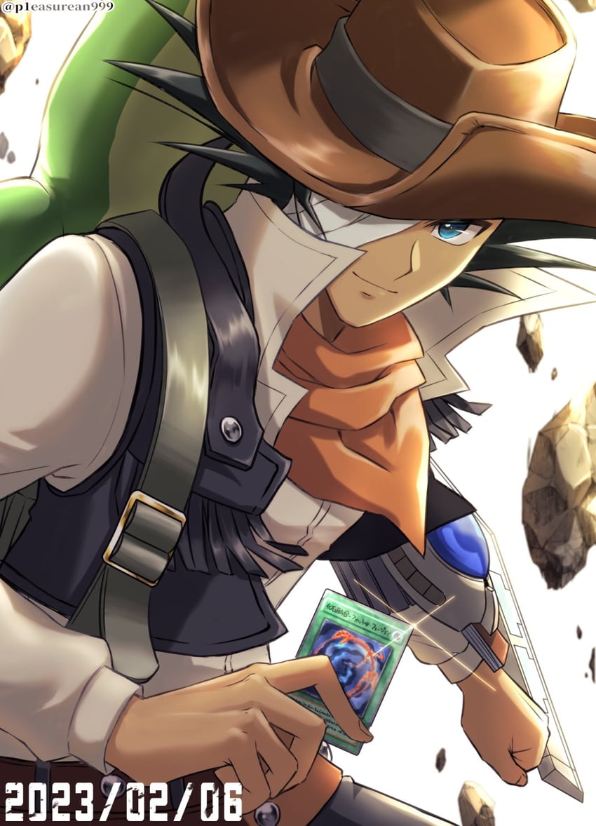 jim crocodile cook and fossil fusion (yu-gi-oh! and 1 more) drawn by p1easurean999