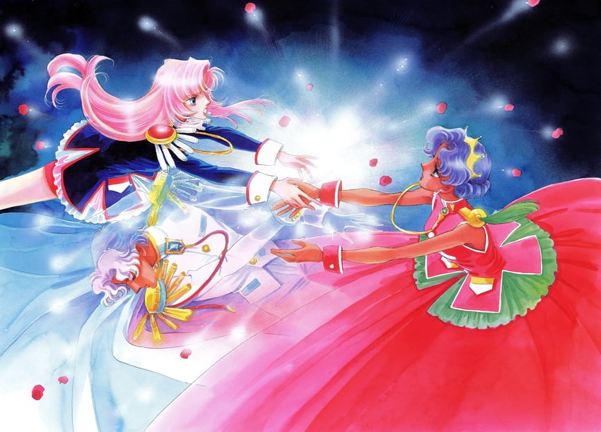 tenjou utena, himemiya anthy, and dios (shoujo kakumei utena) drawn by saitou_chiho