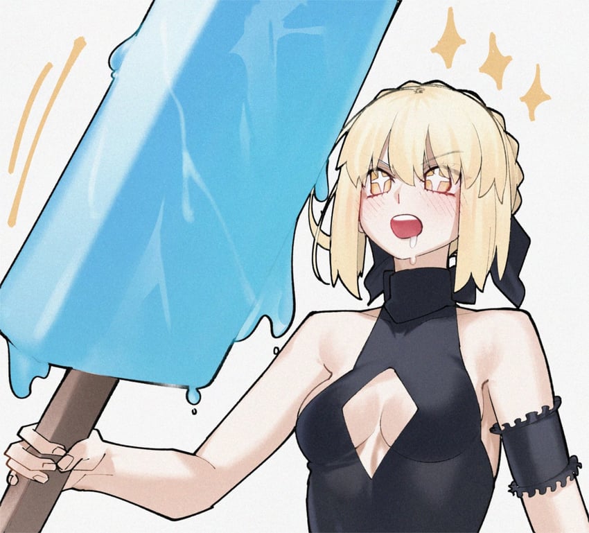 artoria pendragon and saber alter (fate and 1 more) drawn by kamisato_sora