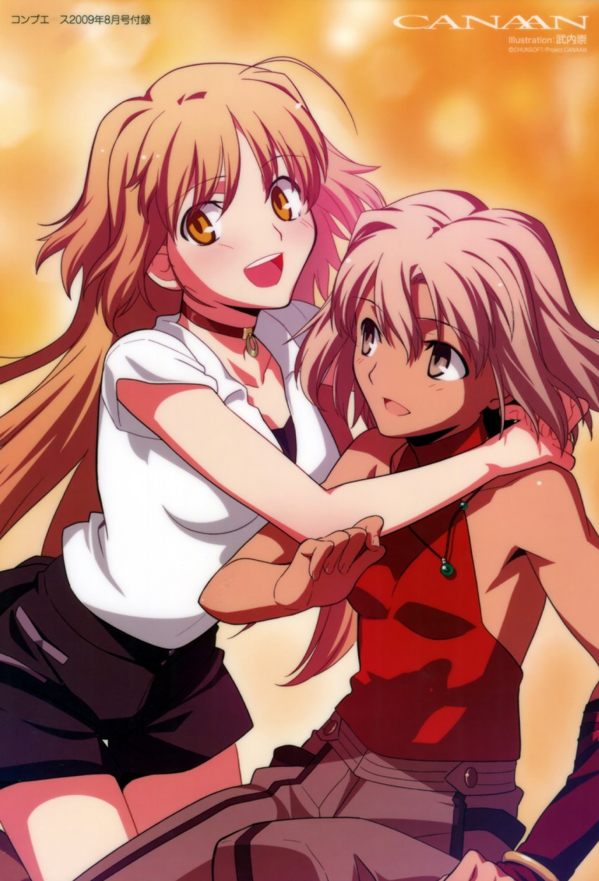 canaan and oosawa maria (428: fuusa sareta shibuya de and 1 more) drawn by takeuchi_takashi