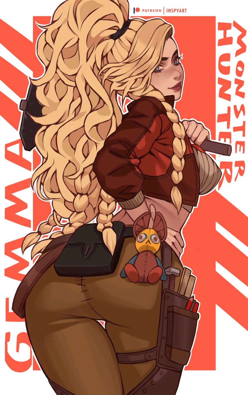 gemma (monster hunter and 1 more) drawn by inspy_art