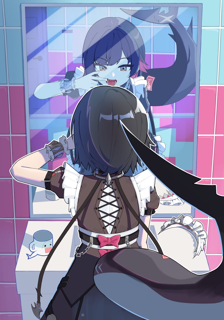 ellen joe (zenless zone zero) drawn by 2kasa_(2_kasame)