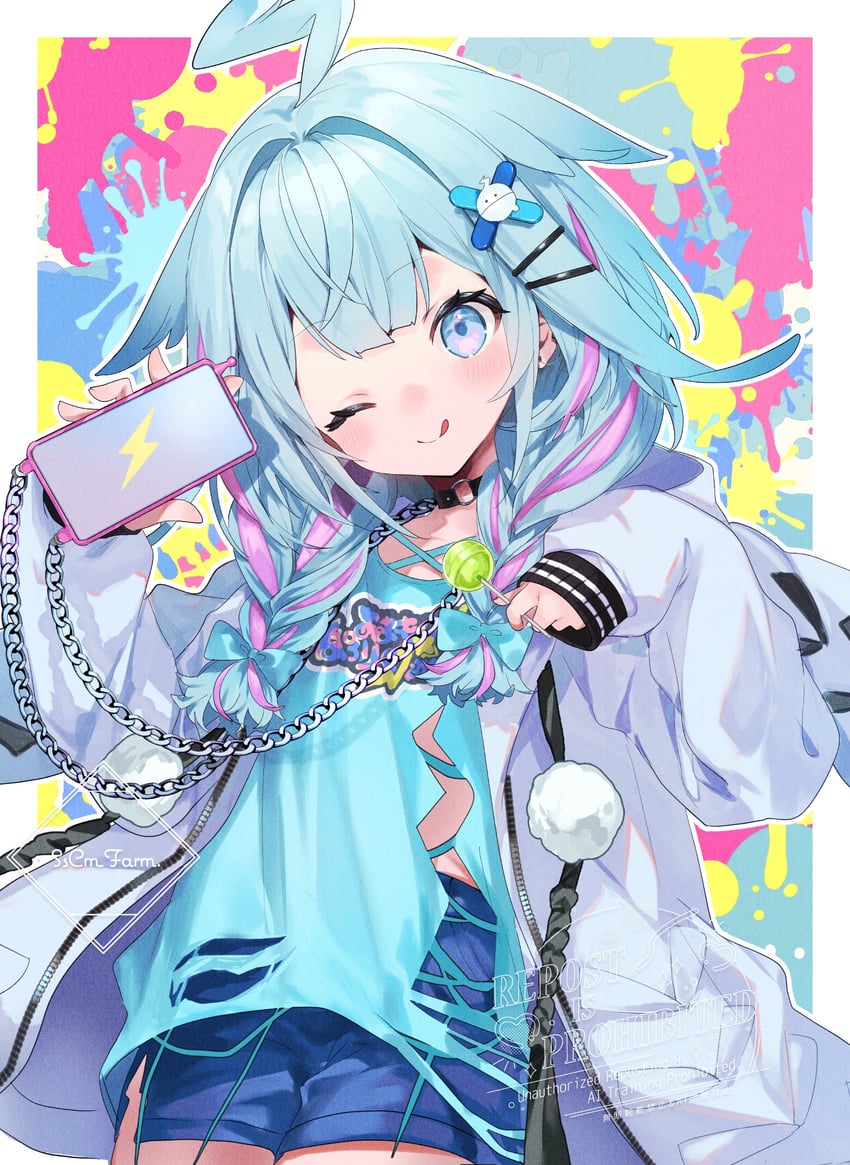 mizumiya su (hololive and 1 more) drawn by nekojita_(ika_neko46)