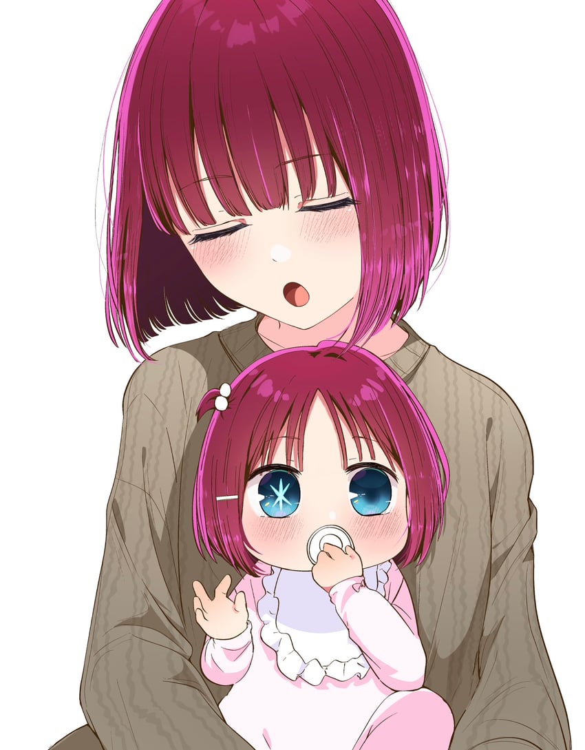 arima kana and hoshino aquamarine (oshi no ko) drawn by risdelusions