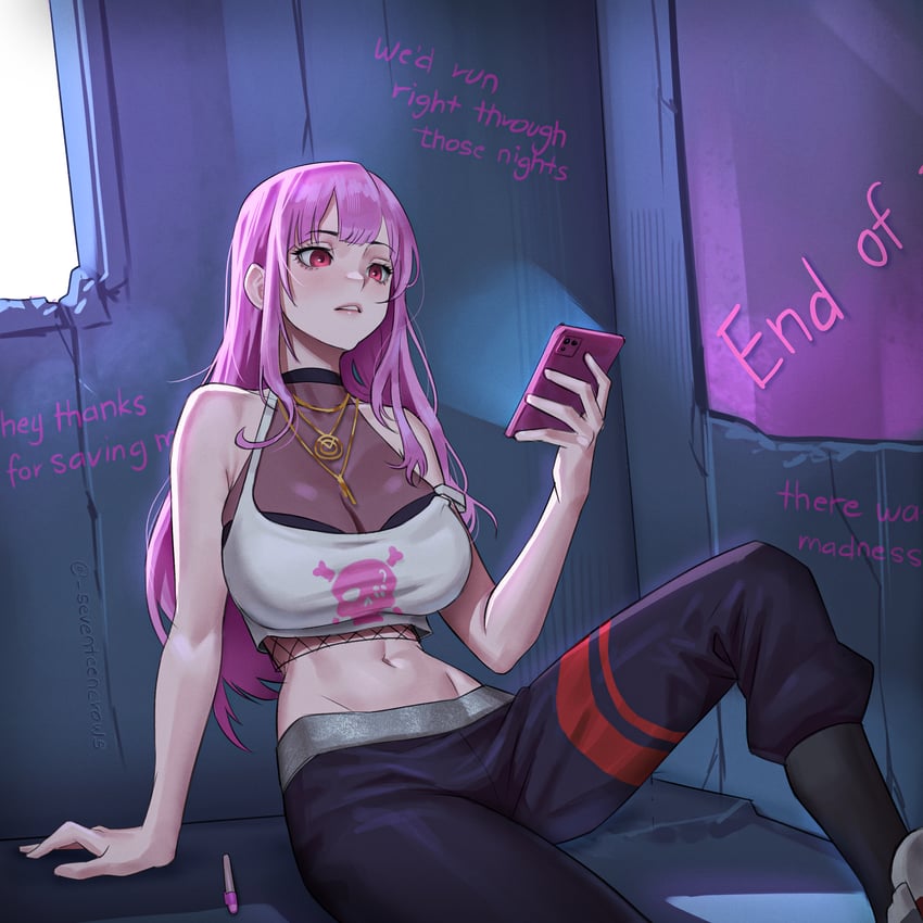 mori calliope (hololive and 1 more) drawn by seventeencrows