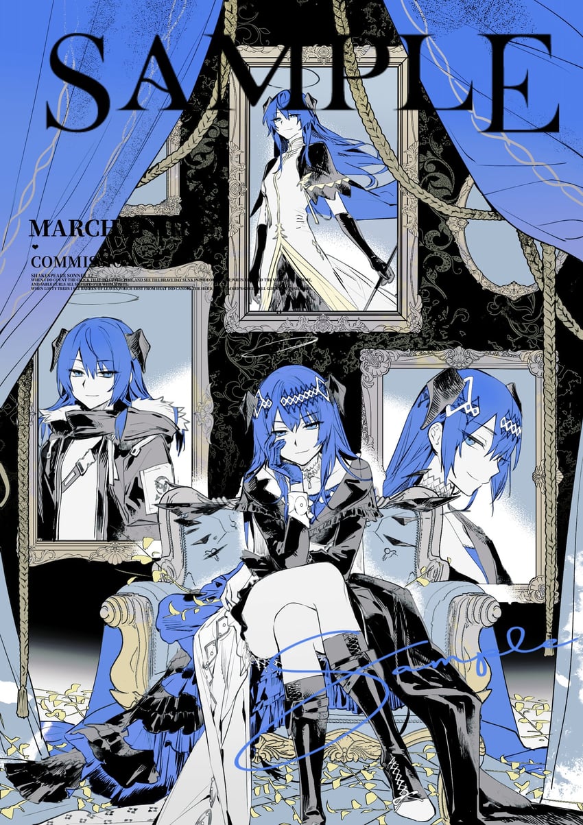 mostima (arknights and 1 more) drawn by crystal_fish