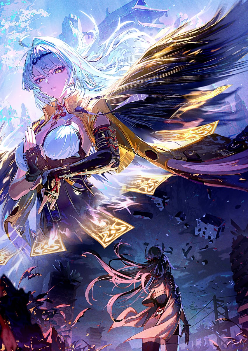 yixuan and yijiang (zenless zone zero) drawn by norari_kuno