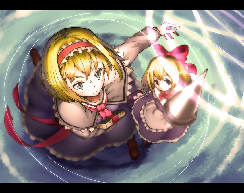 alice margatroid and shanghai doll (touhou) drawn by kachayori