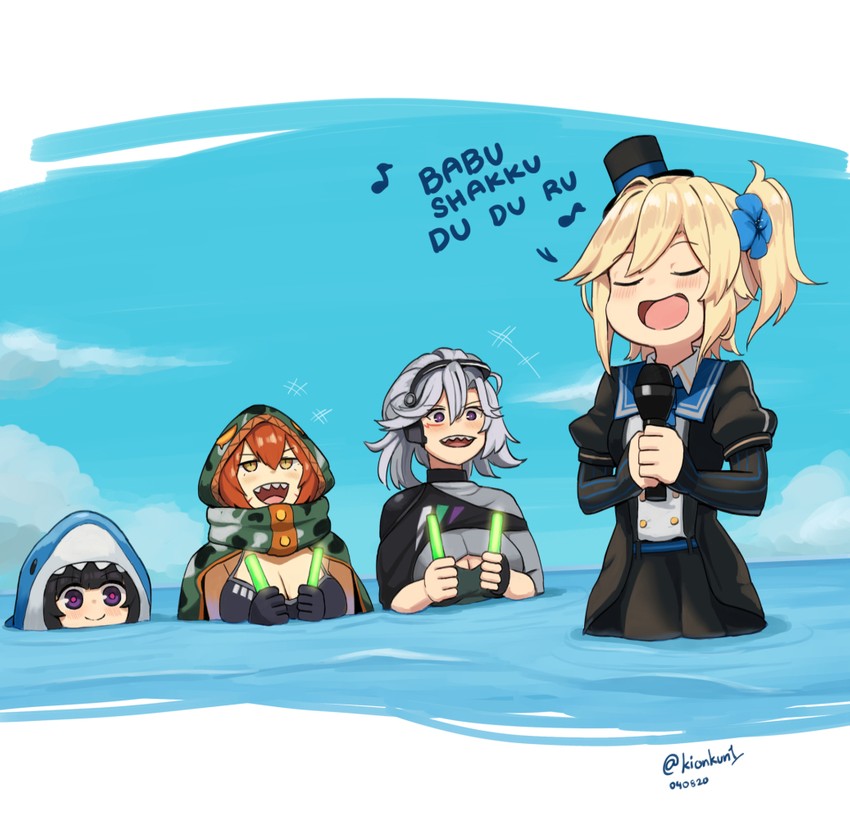 architect, sl8, nagant revolver, and ks-23 (girls' frontline) drawn by kion-kun