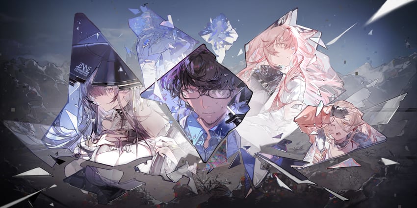 persicaria, professor, male professor, sol, lord eosphoros, and 2 more (girls' frontline and 1 more) drawn by dalanxia