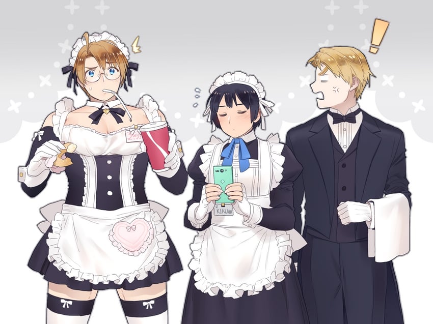 america, united kingdom, and japan (axis powers hetalia) drawn by to@st