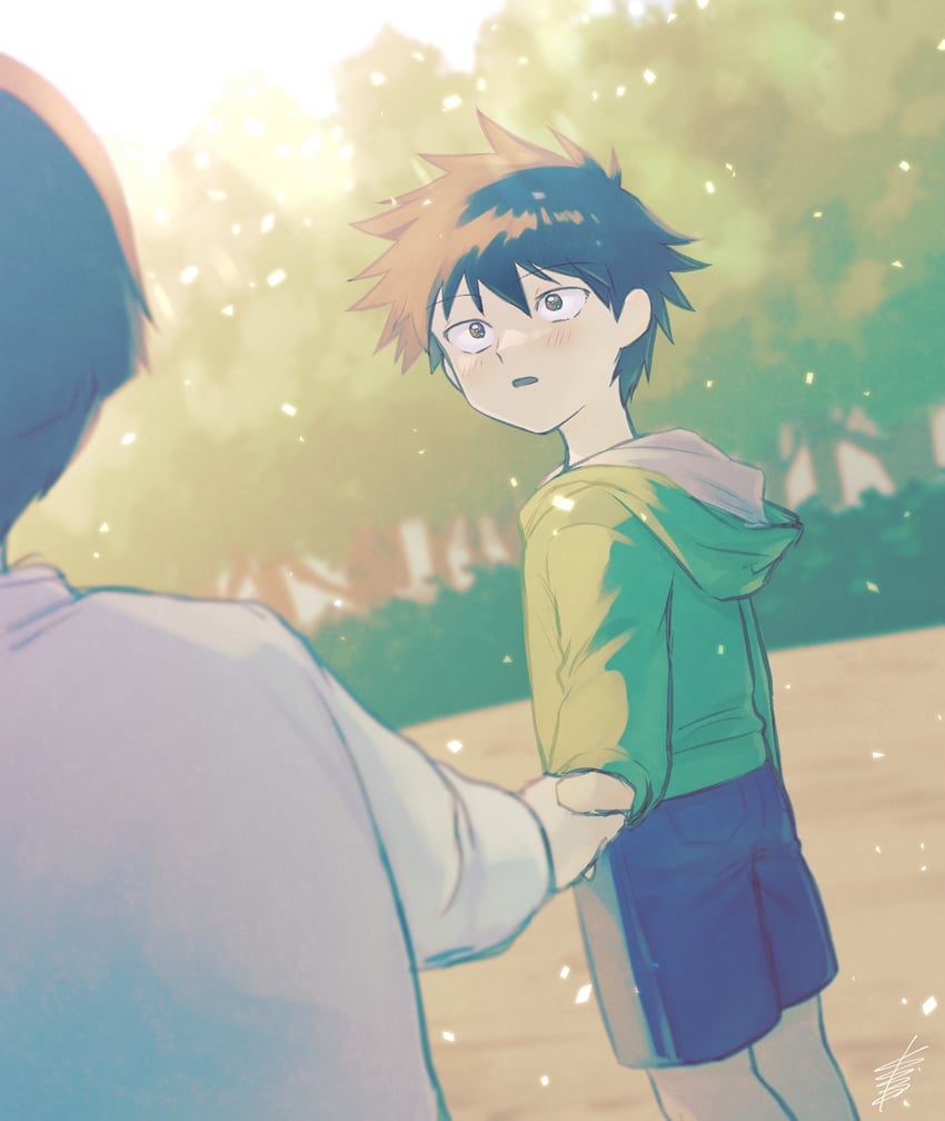 kageyama shigeo and kageyama ritsu (mob psycho 100) drawn by user_dhue8322