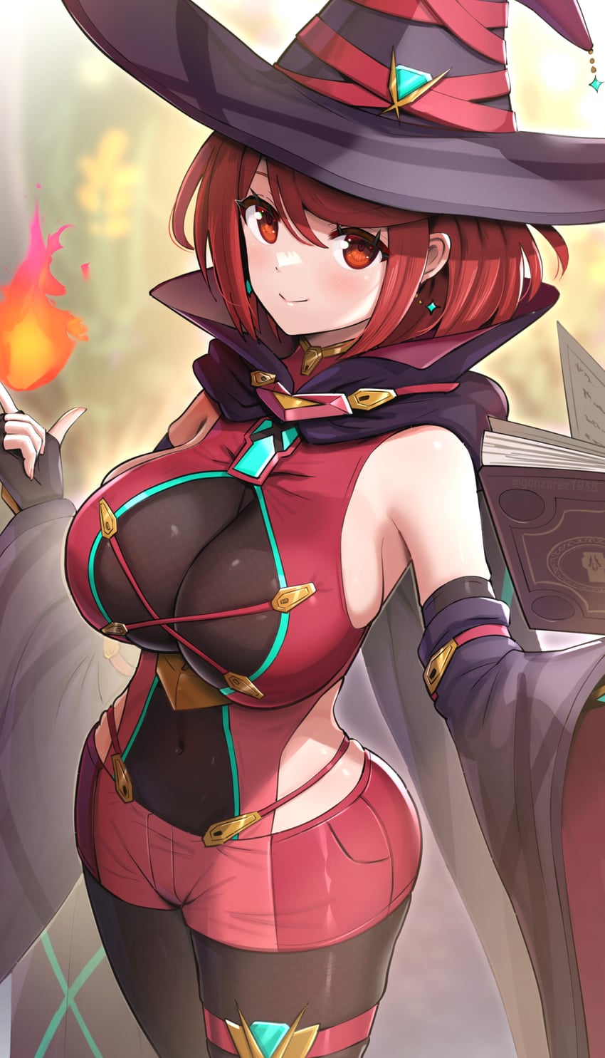 pyra (xenoblade chronicles and 1 more) drawn by gonzarez