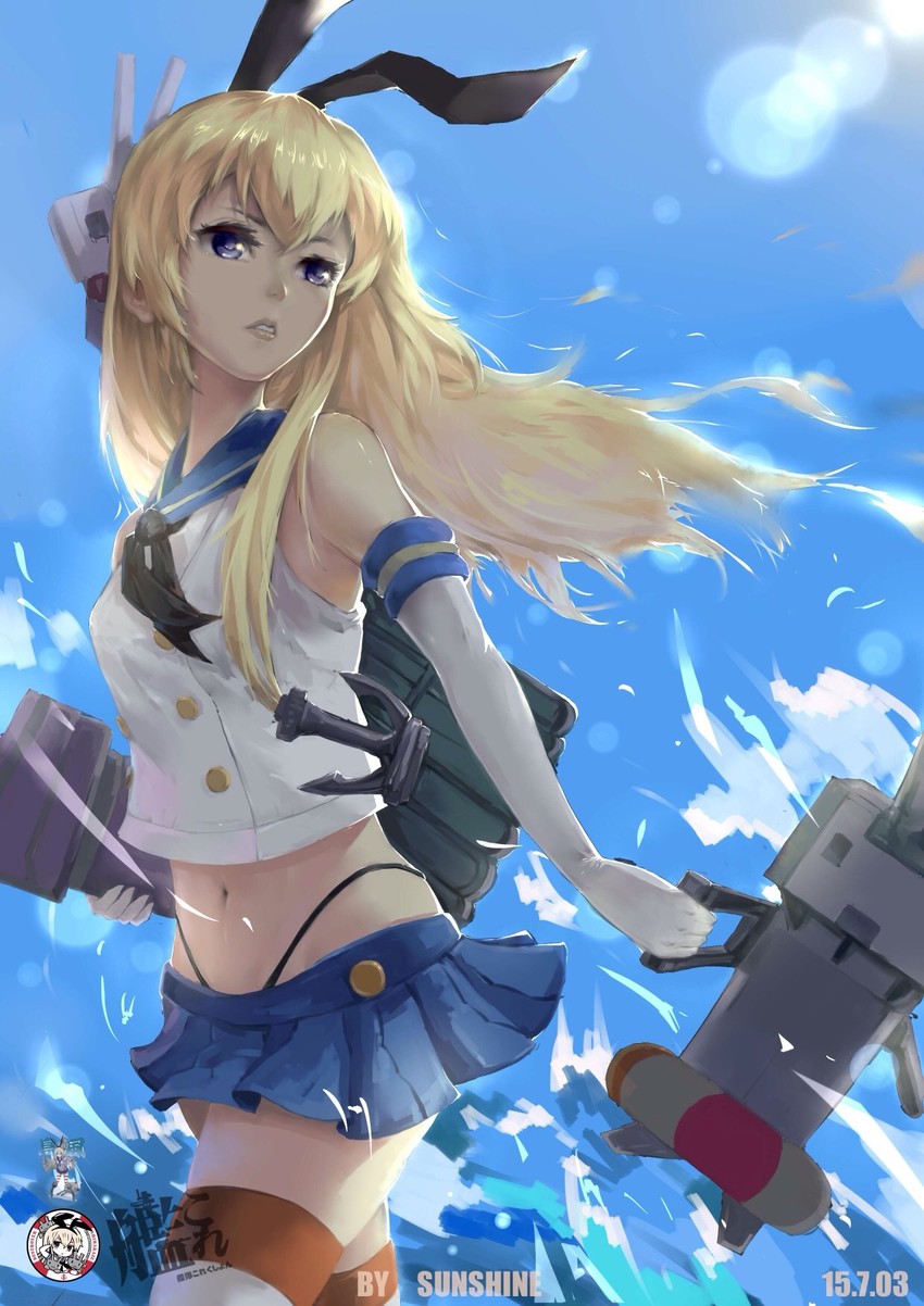 shimakaze and rensouhou-chan (kantai collection) drawn by sunshine_(1638509769)