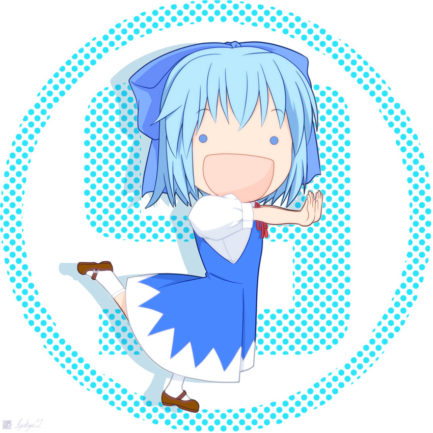 cirno and fairy (touhou and 1 more) drawn by kiyokazu